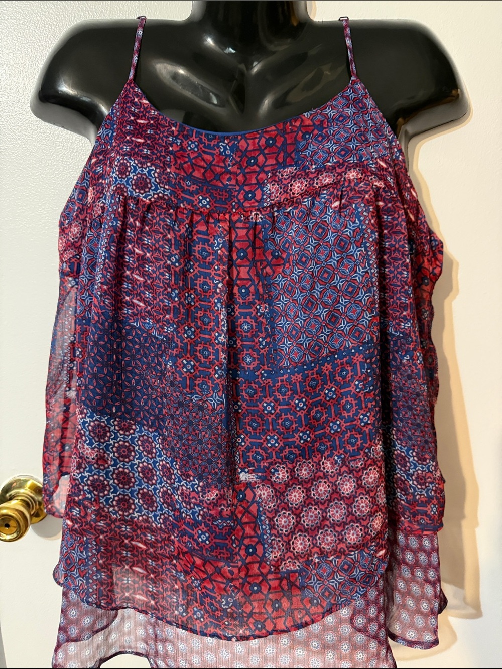 Faded Glory Solid Royal Blue Casual Top